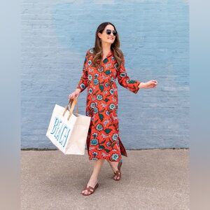 PrintFresh x Pencil and Paper Co Floral Safari Scarlet Dress